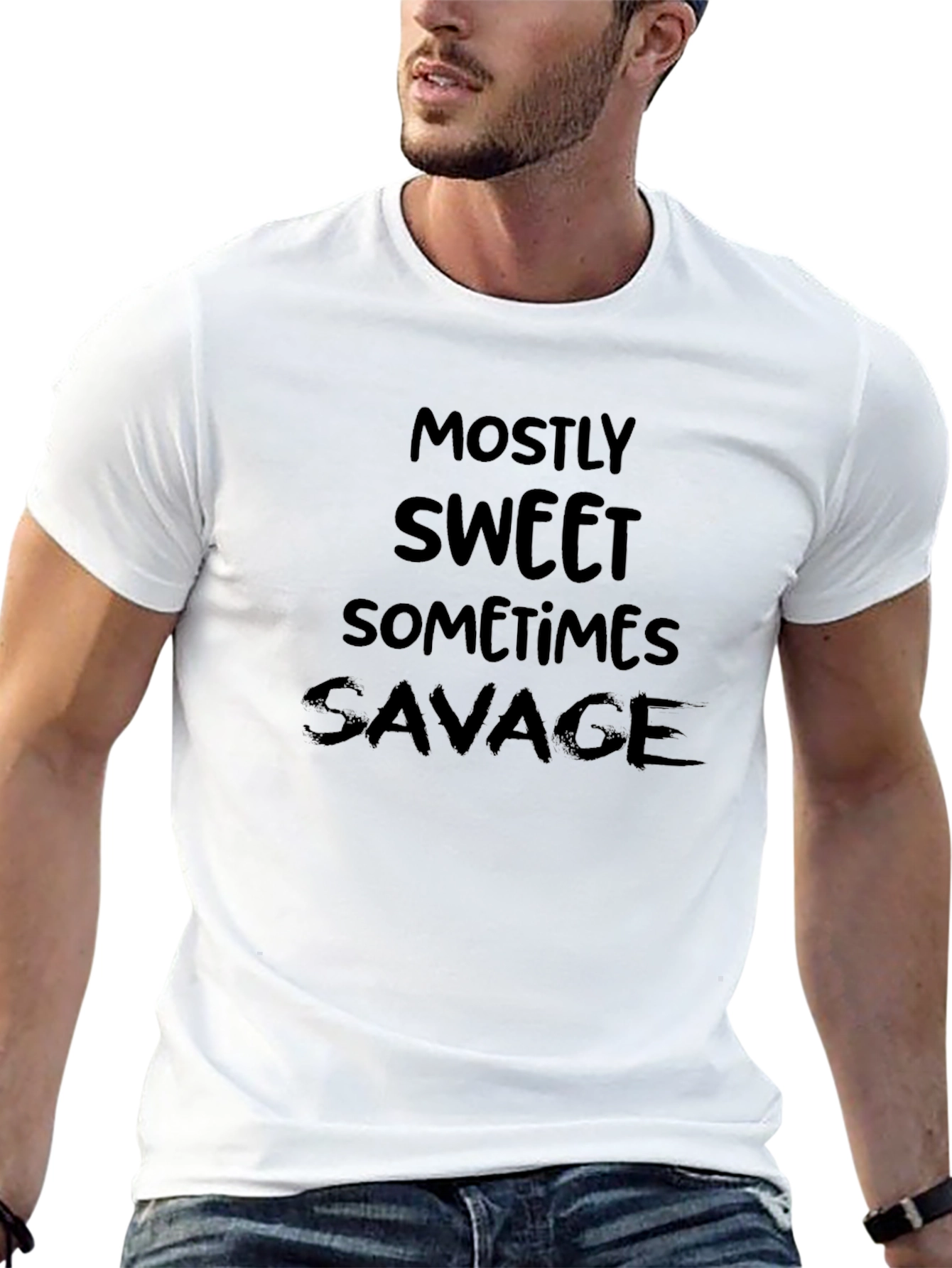 Mostly Sweet Sometimes Savage Black T-Shirt