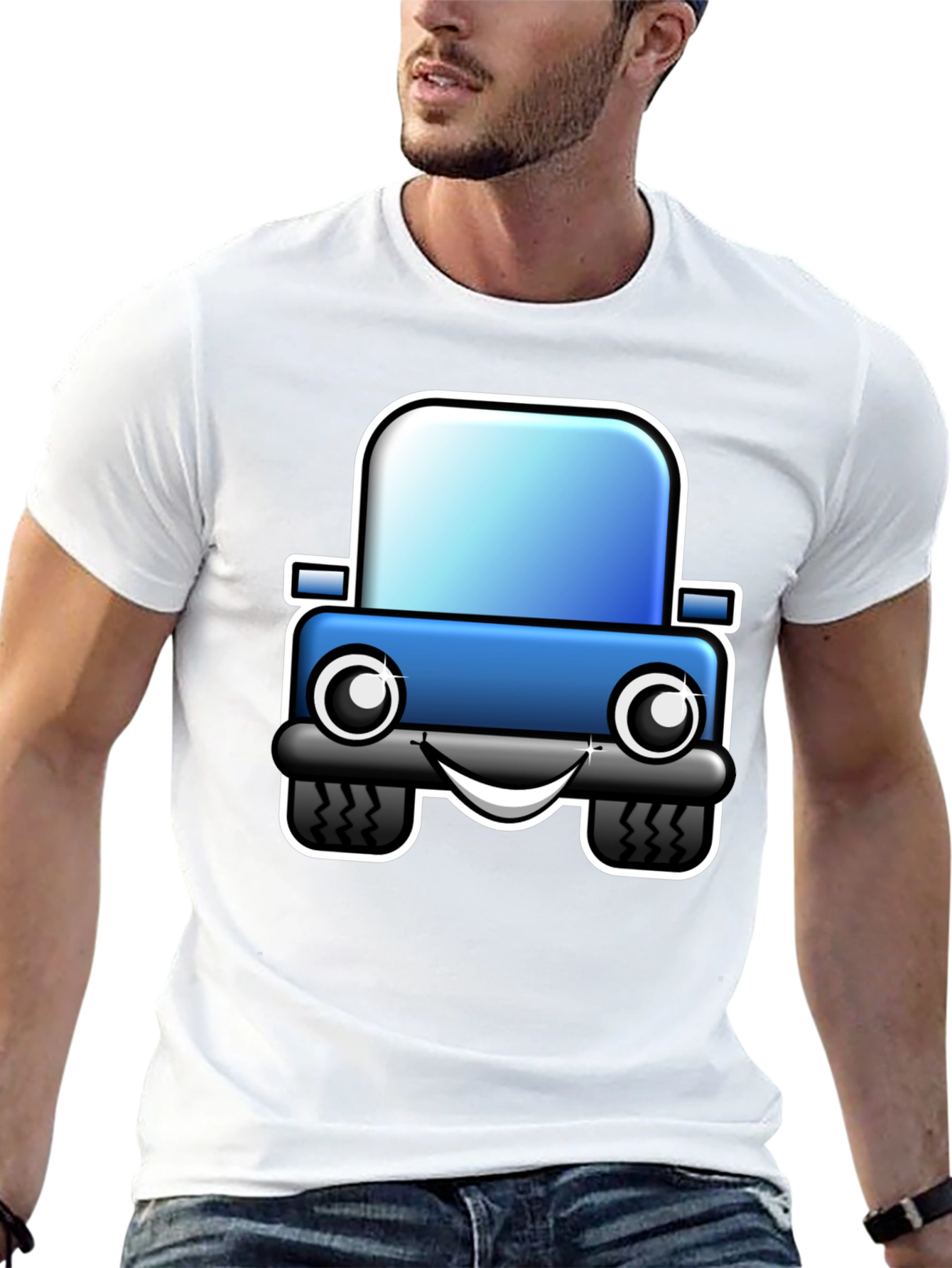 Cartoon Car T-Shirt - Fun Graphic Tee