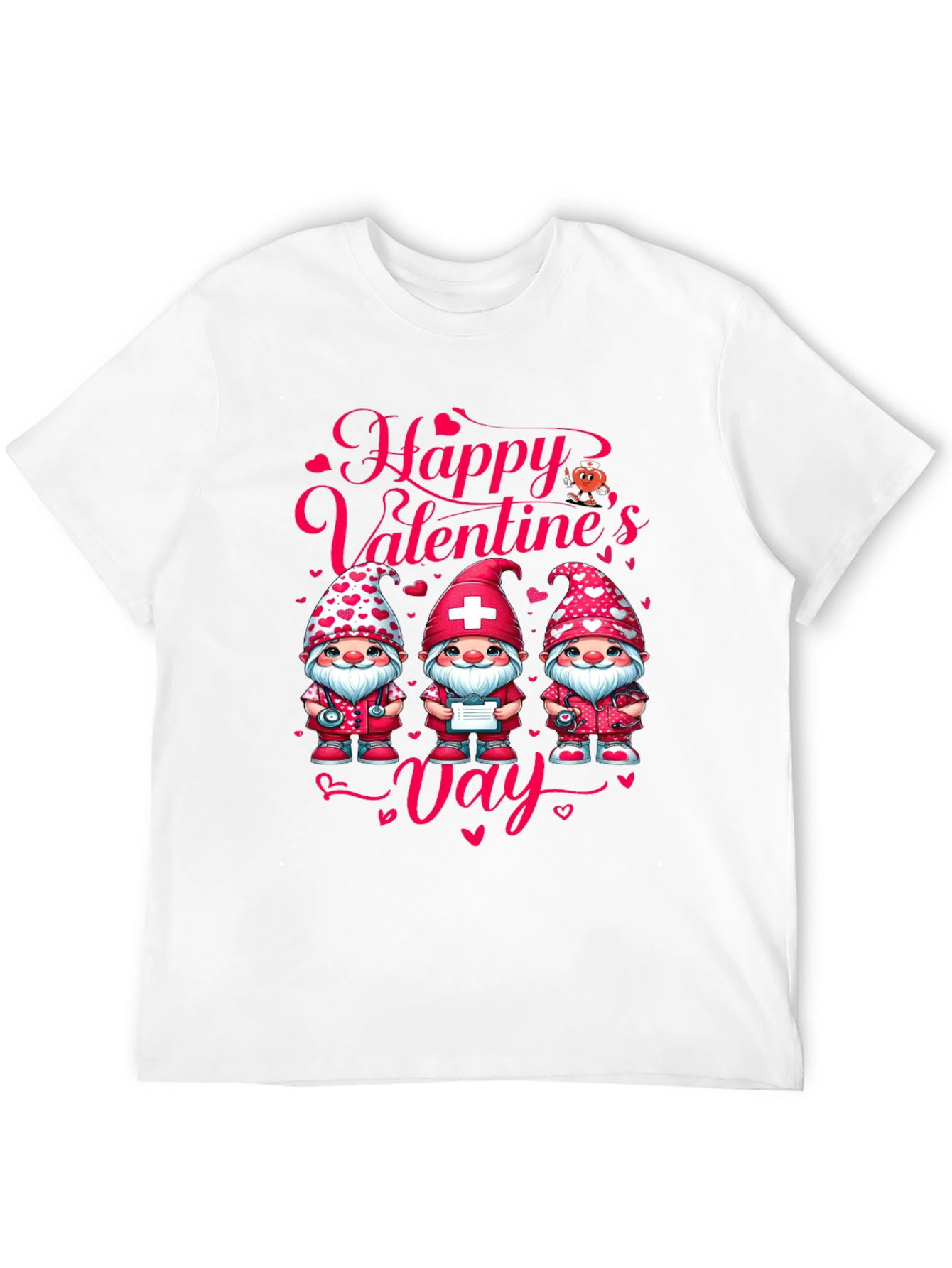 Valentines Day Nurse Gnome T-Shirt