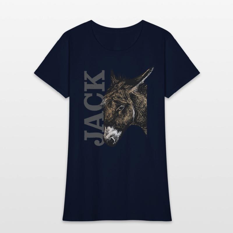 Jack Ass - Illustrated Donkey with bold Text