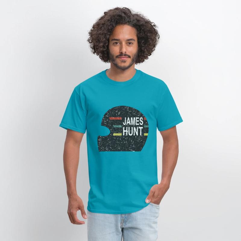 James Hunt Helmet Tee by Hunziker hunt