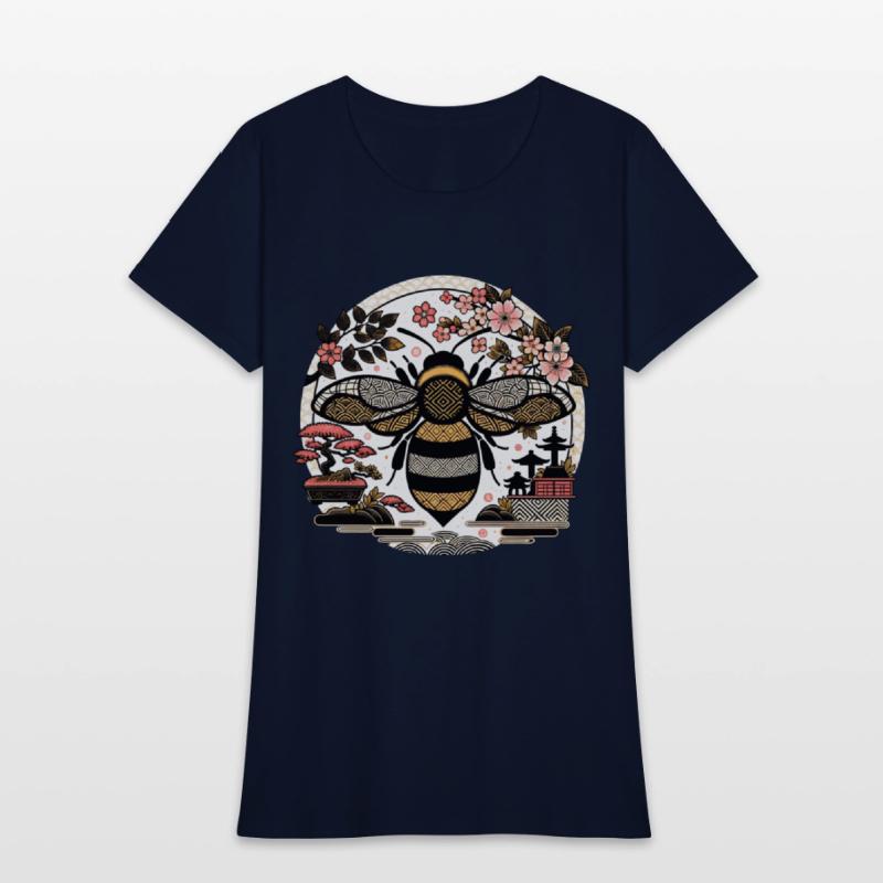 Japanese Garden Bumble Bee T Shirt