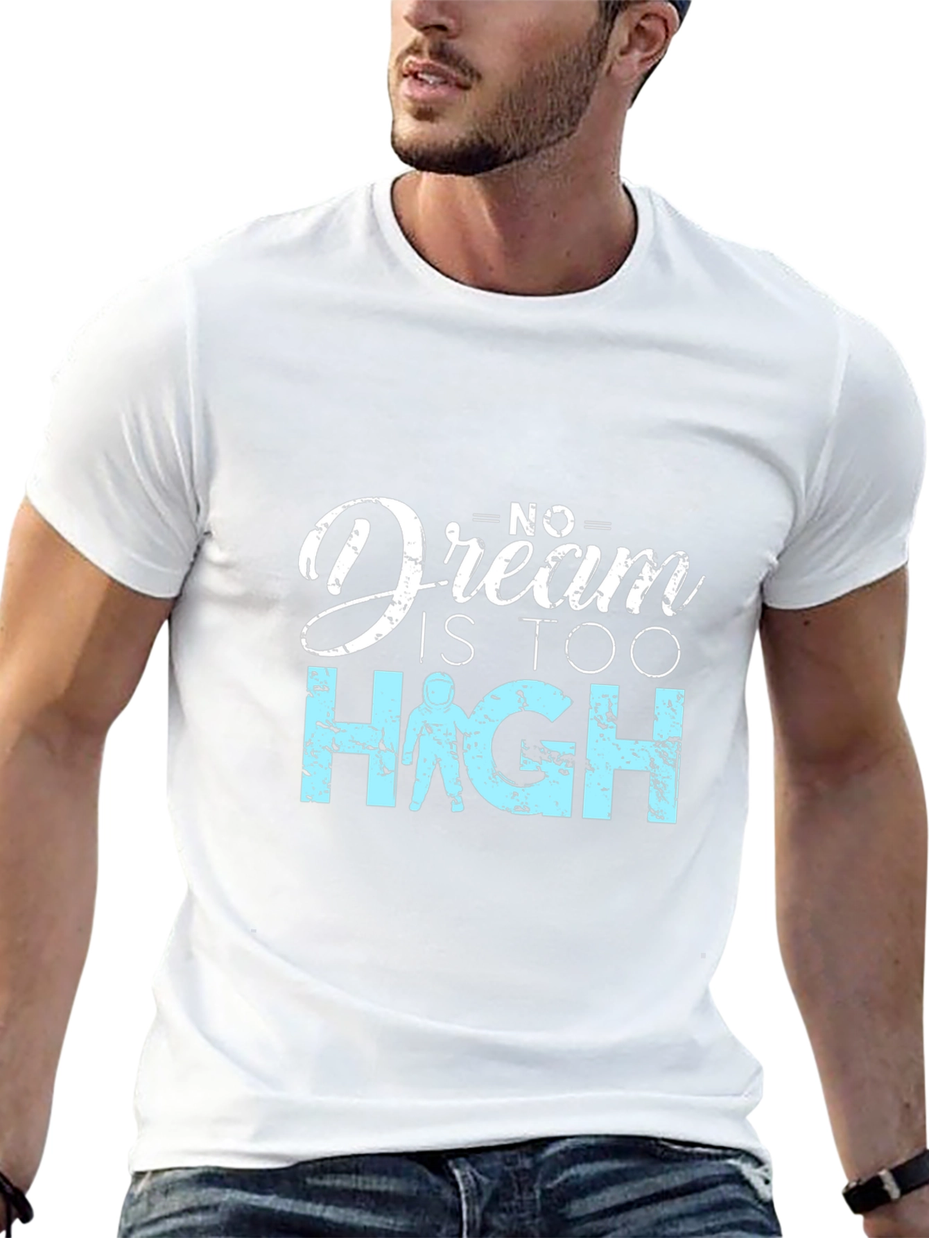 Dream Too High Graphic Black T-Shirt