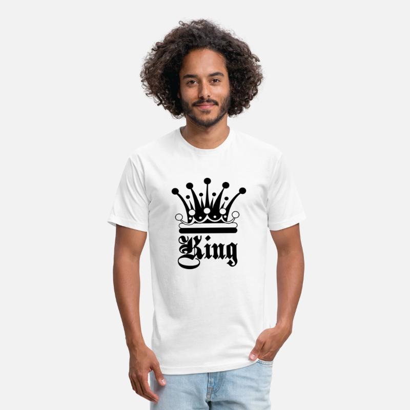 King text with decorative crown