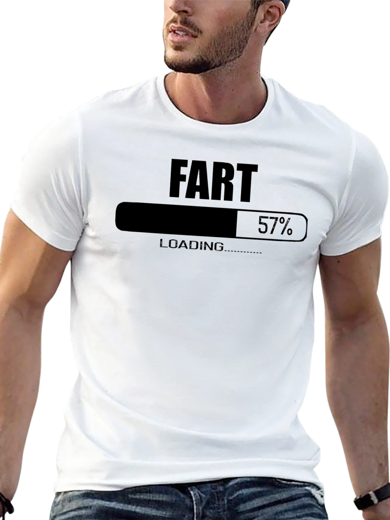 Fart Loading T-Shirt Funny Humor Novelty Tee