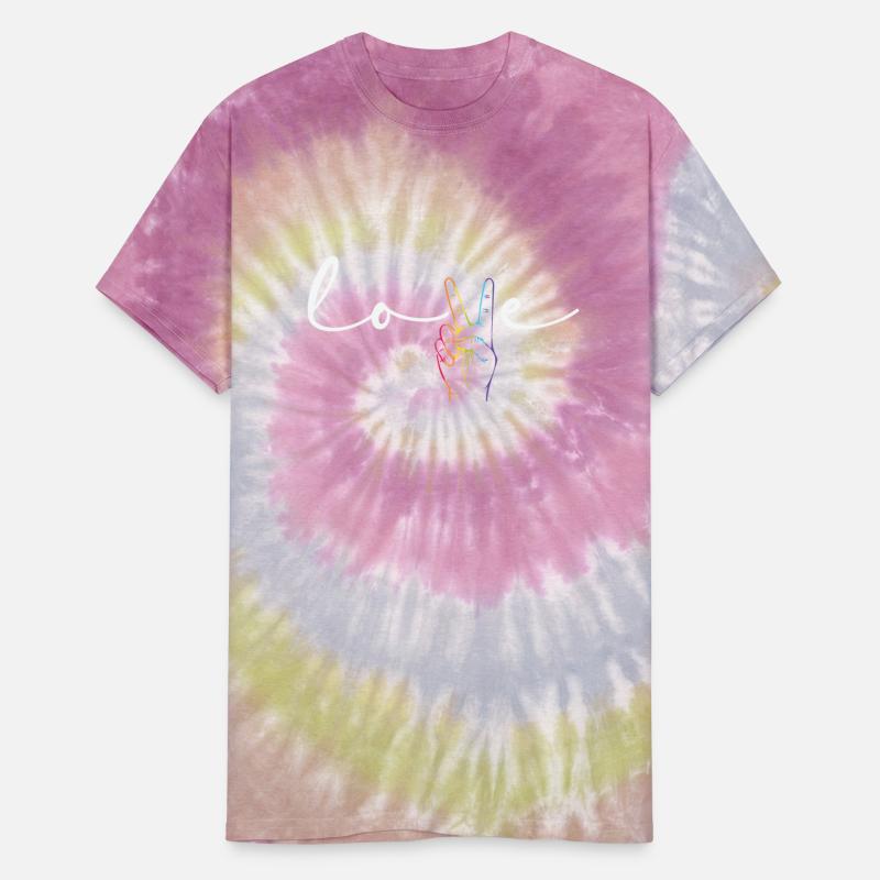 Love Peace Sign Rainbow LGBT Gay Pride