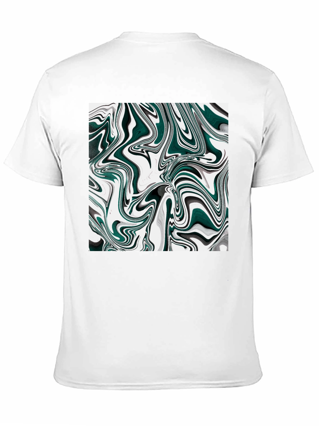Abstract Swirl Graphic T-Shirt - Modern Art Tee