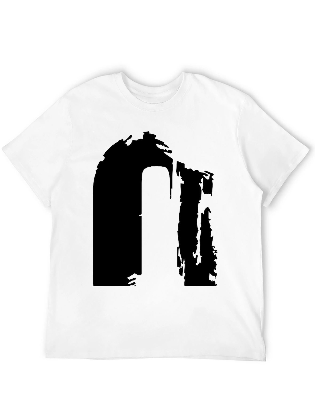 Abstract Black Graphic T-Shirt