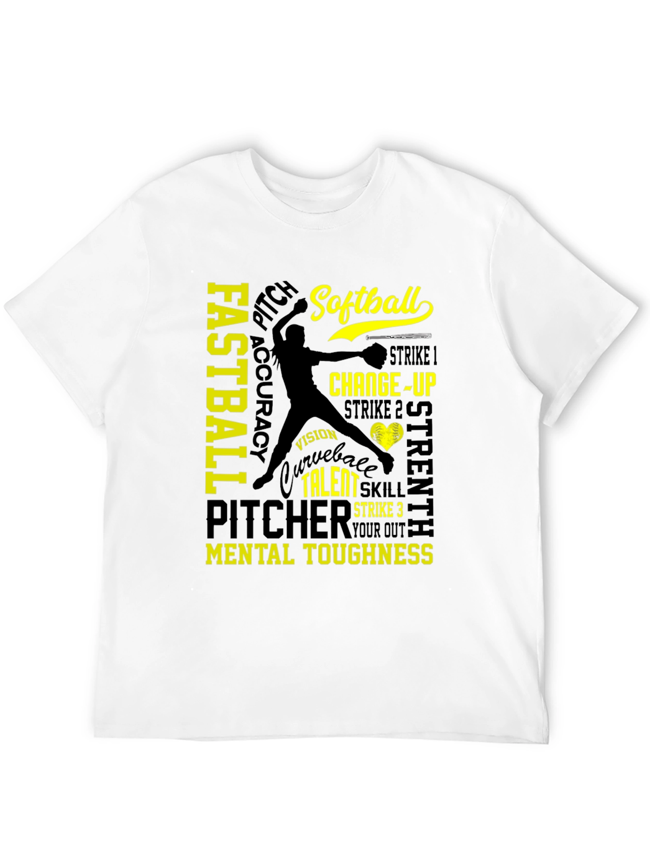 Softball Pitcher Graphic T-Shirt