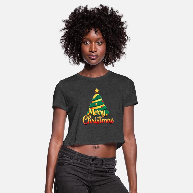MERRY CHRISTMAS fir tree t-shirt