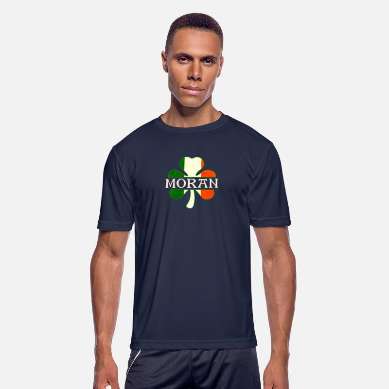 Moran Irish Surname Ireland Flag Shamrock