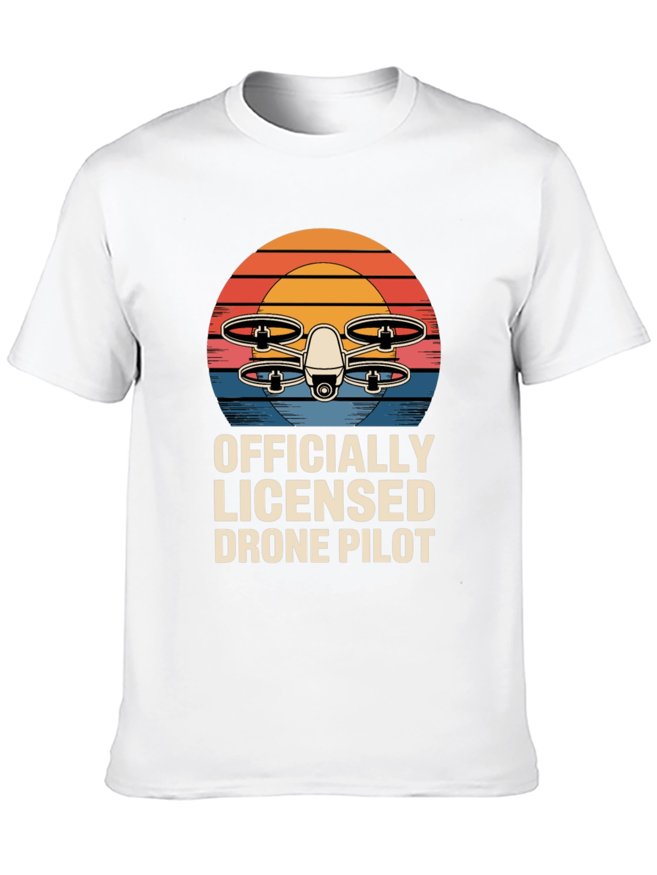 Officially Licensed Drone Pilot T-Shirt Retro Design