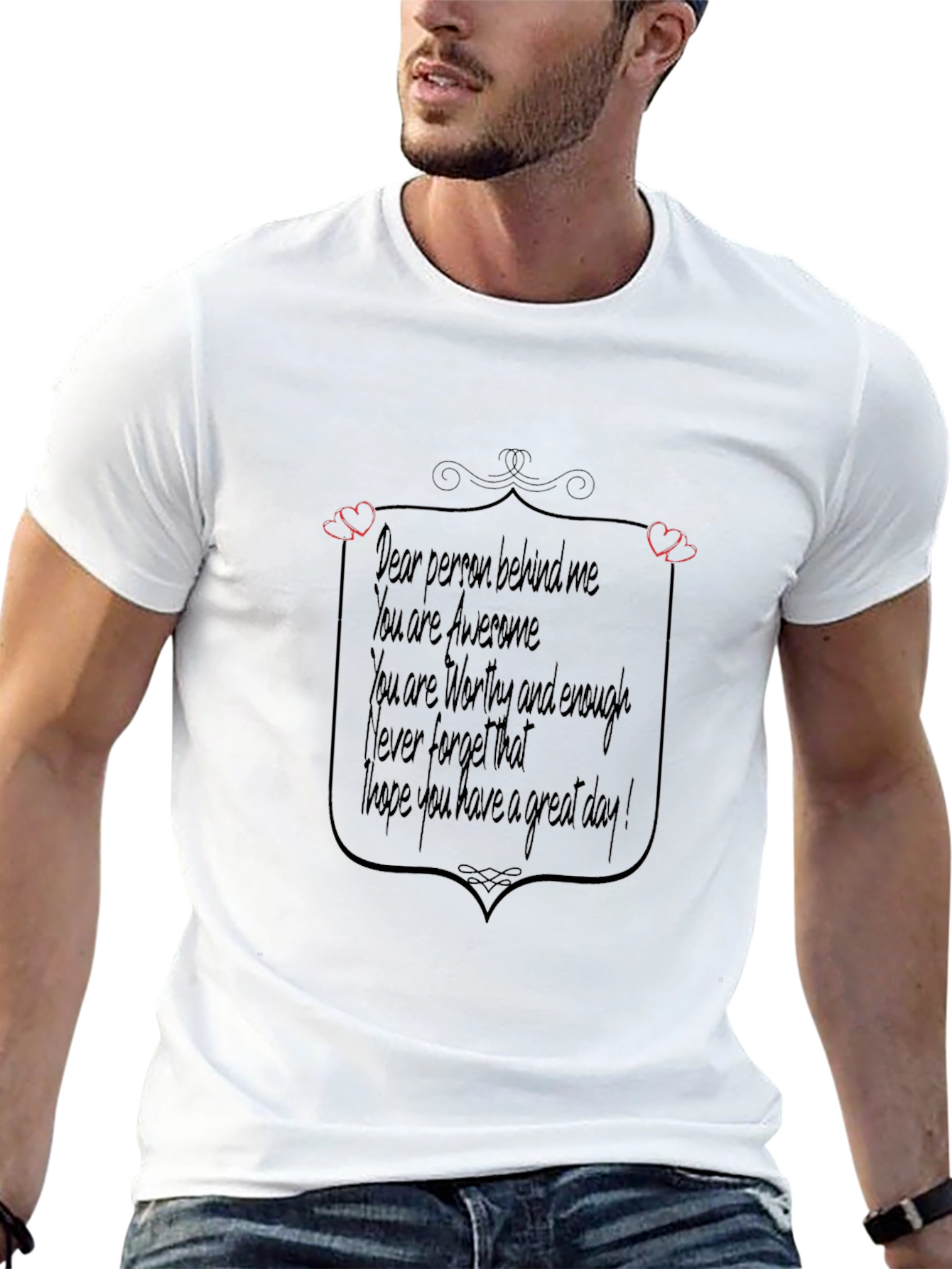Inspirational Message Black T-Shirt