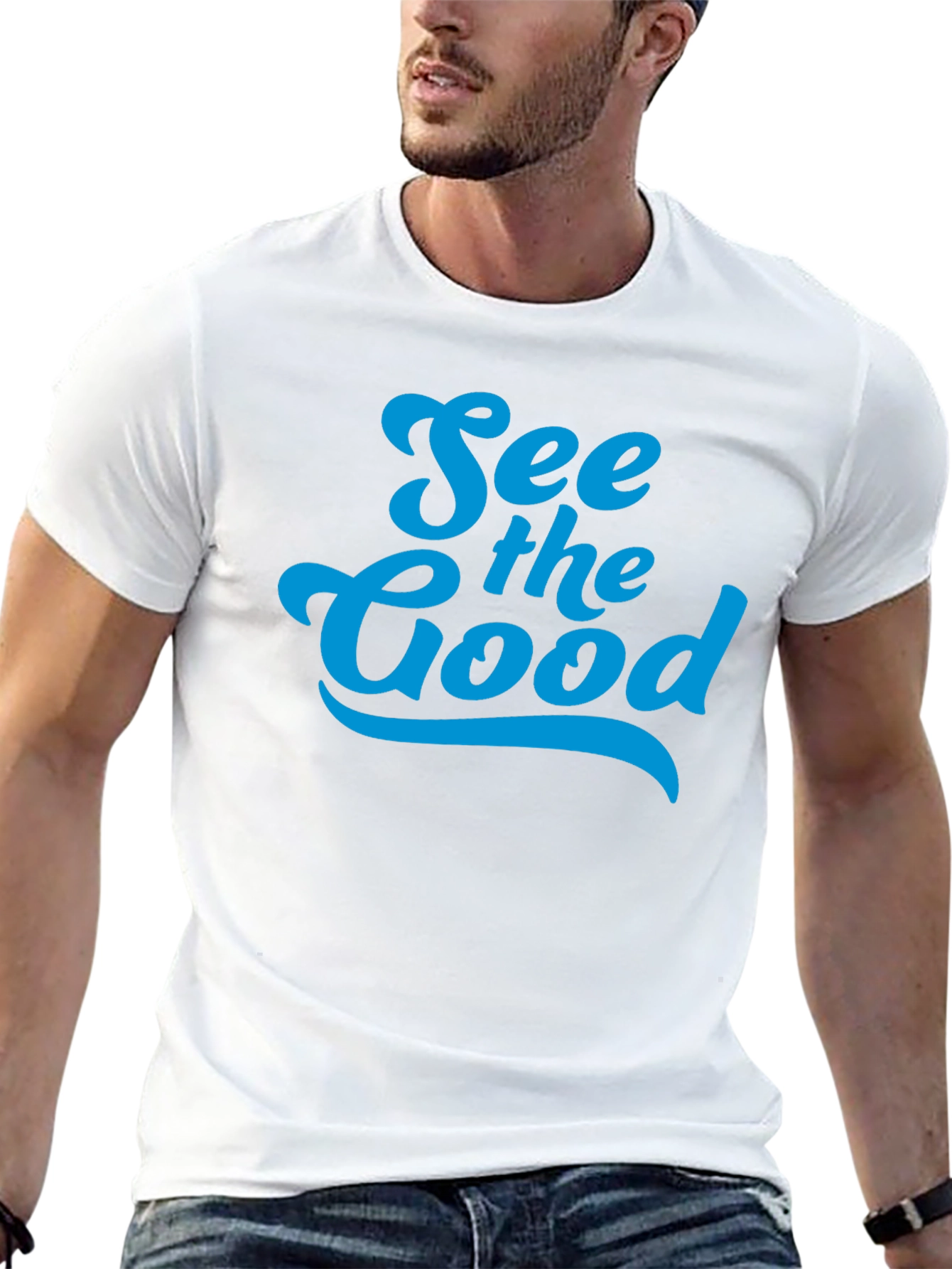 See the Good Black Graphic Tee
