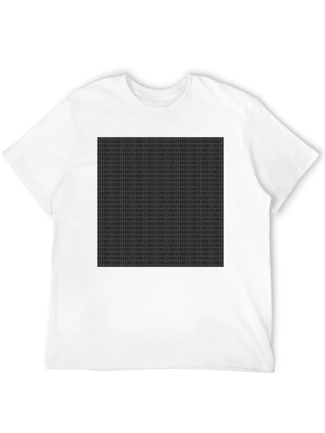 Geometric Pattern Black T-Shirt