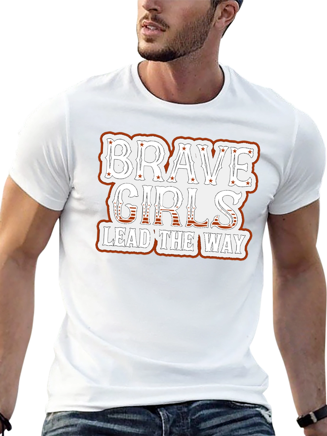 Brave Girls Lead The Way Black T-Shirt