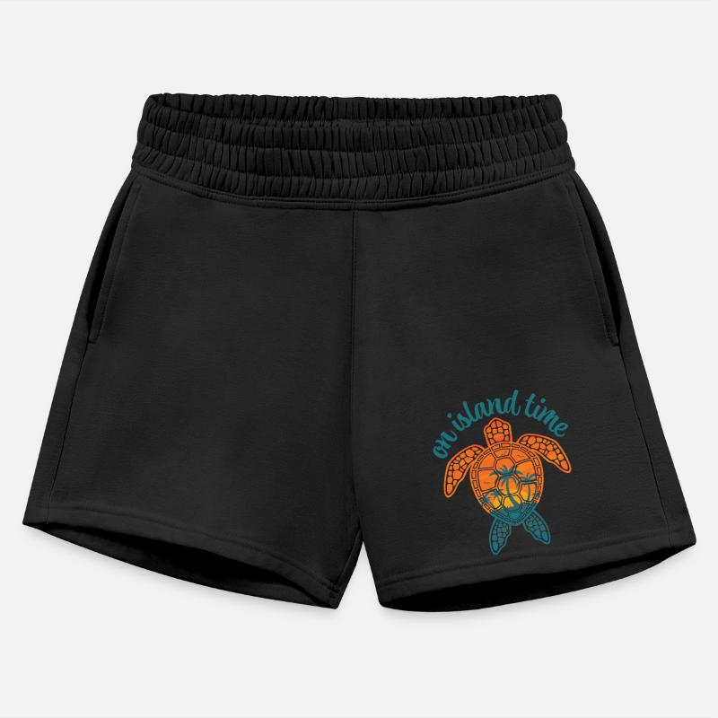 On Island Time Tropical Sunset Sea Turtle Design