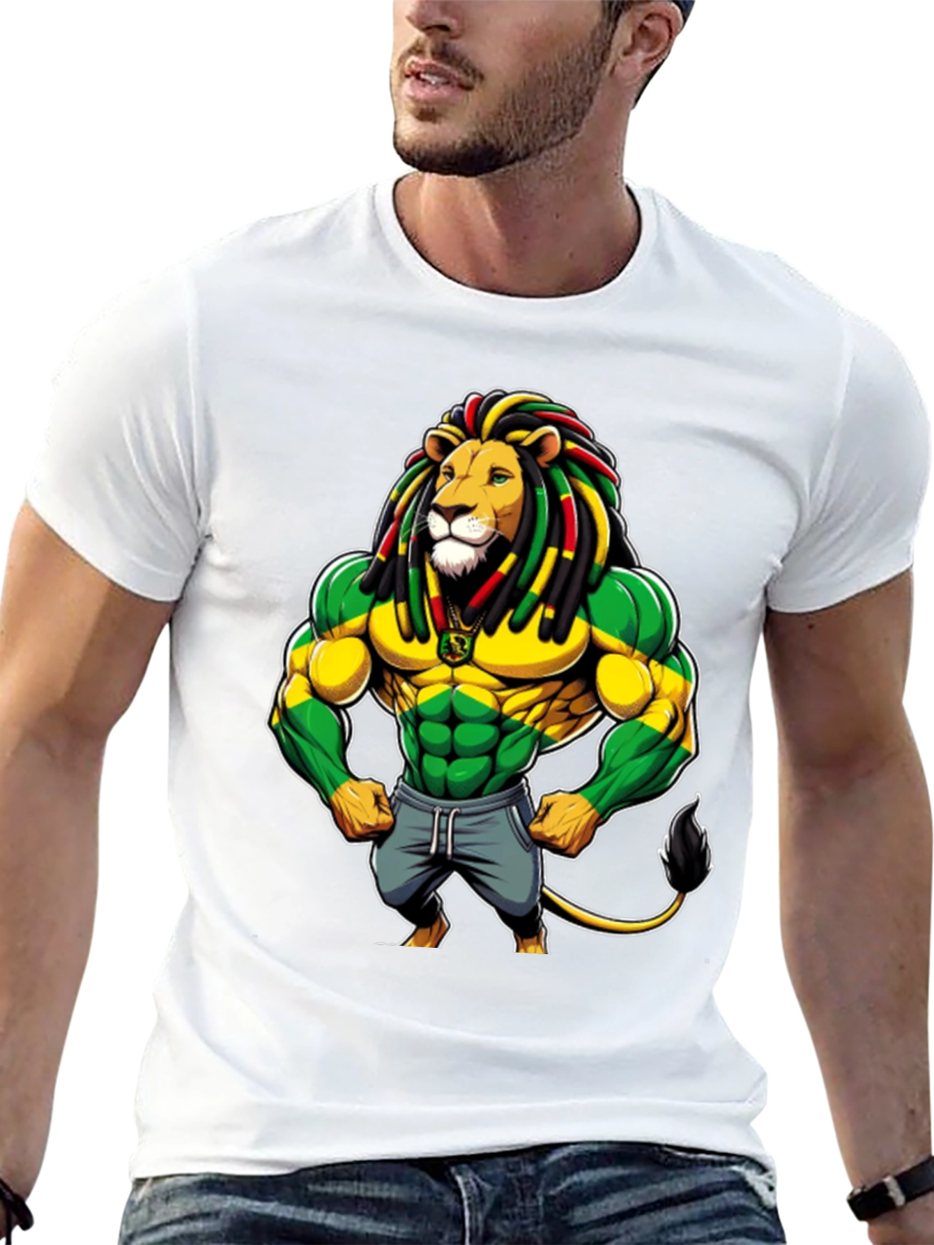 Rasta Lion Graphic Tee