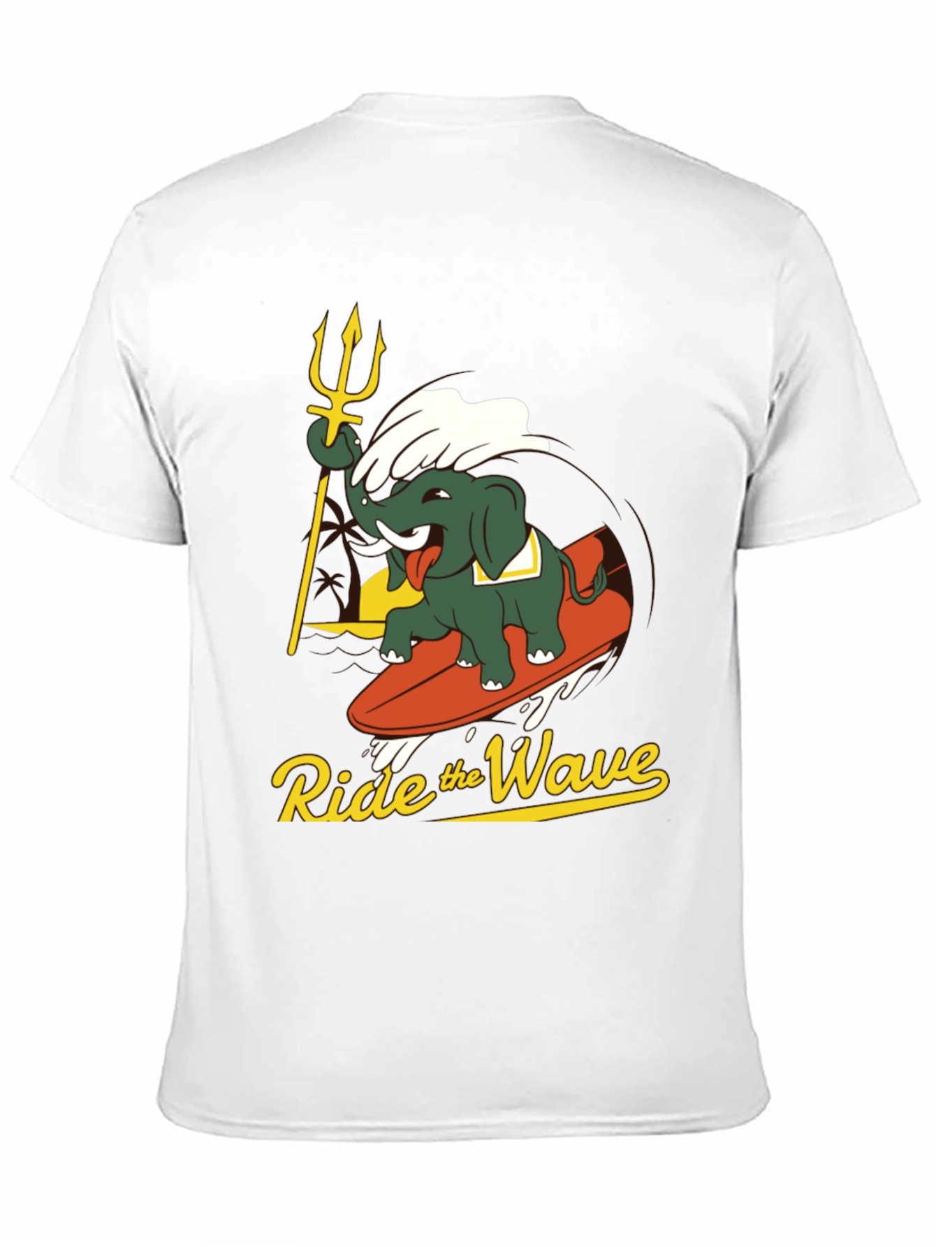 Ride the Wave Elephant Graphic Tee