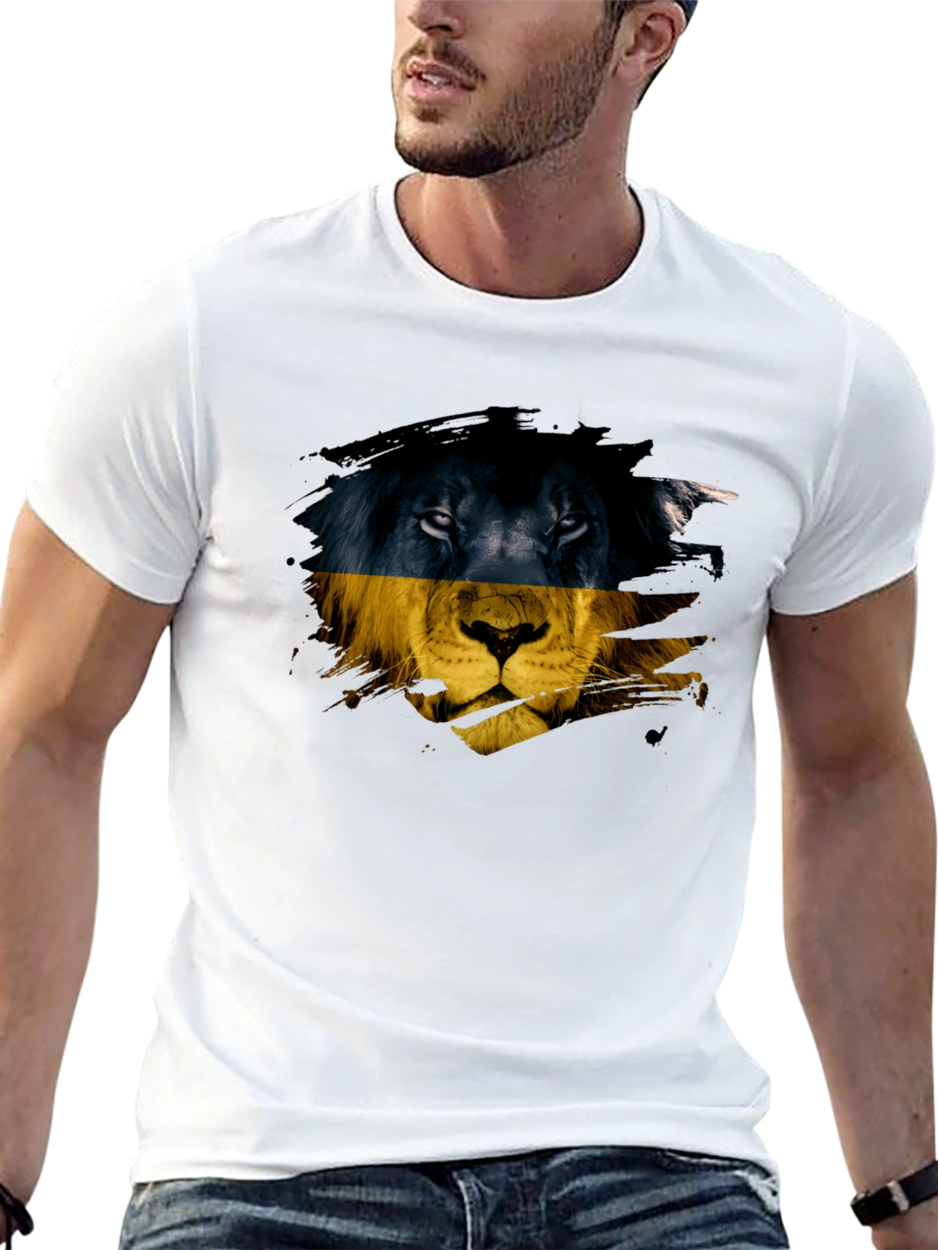 Ukraine Lion Graphic T-Shirt