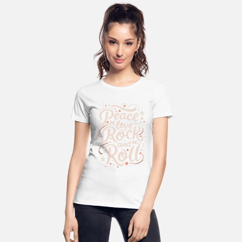 Peace Love Rock And Roll Statement Motto