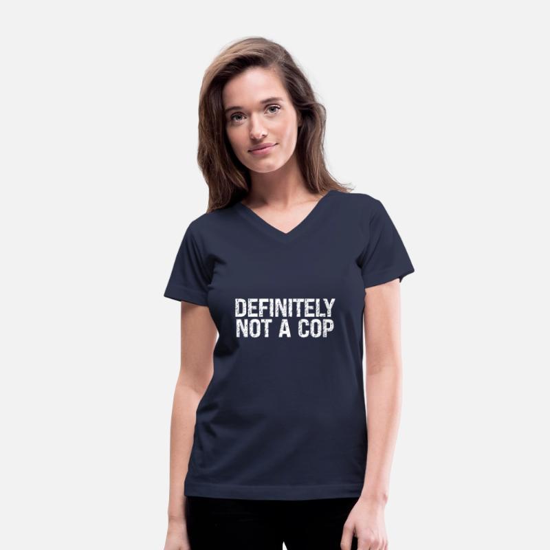 Playful "Definitely Not a Cop" Vintage Distressed