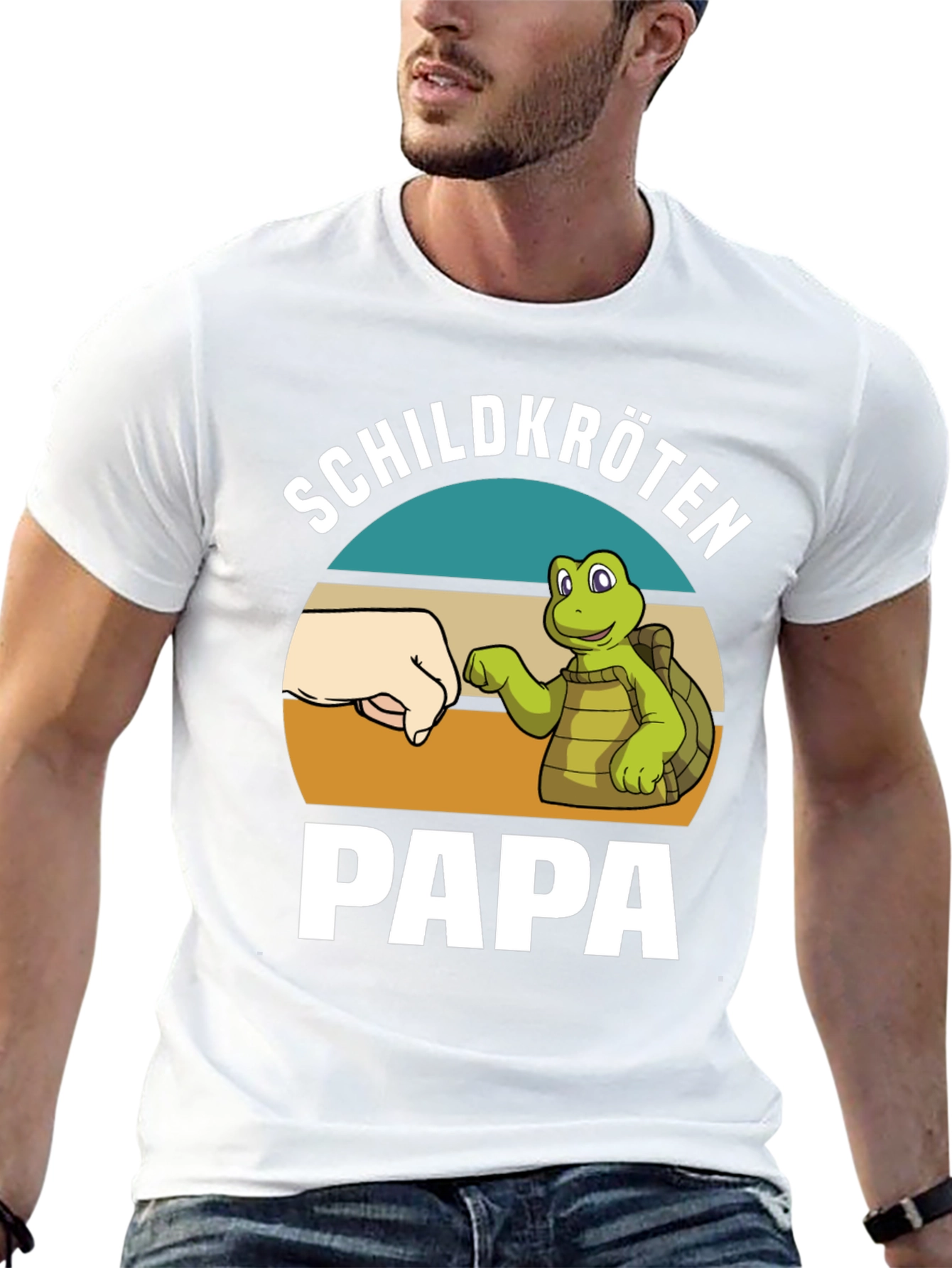 Schildkröten Papa T-Shirt - Turtle Dad Tee