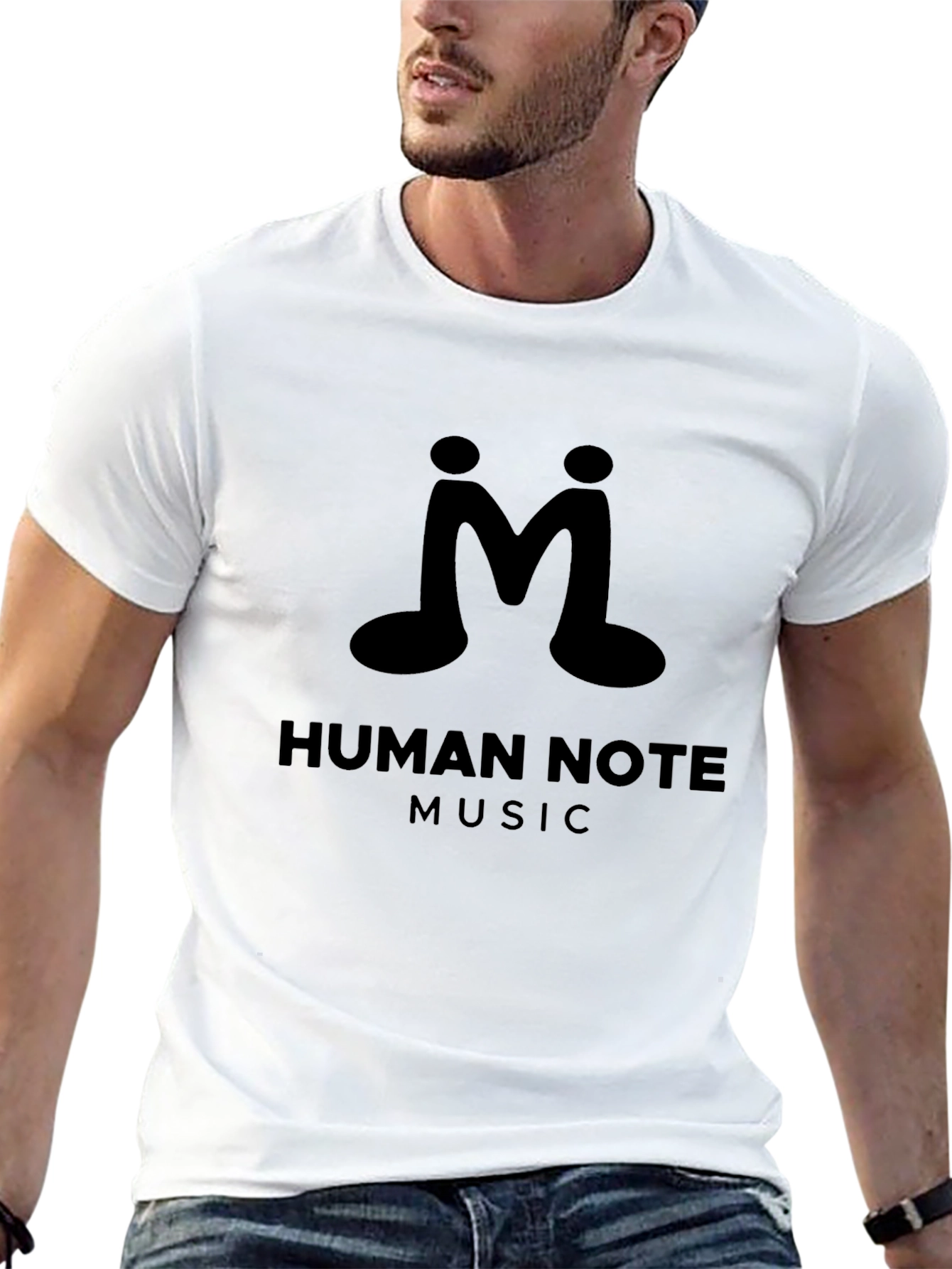 Human Note Music Black T-Shirt