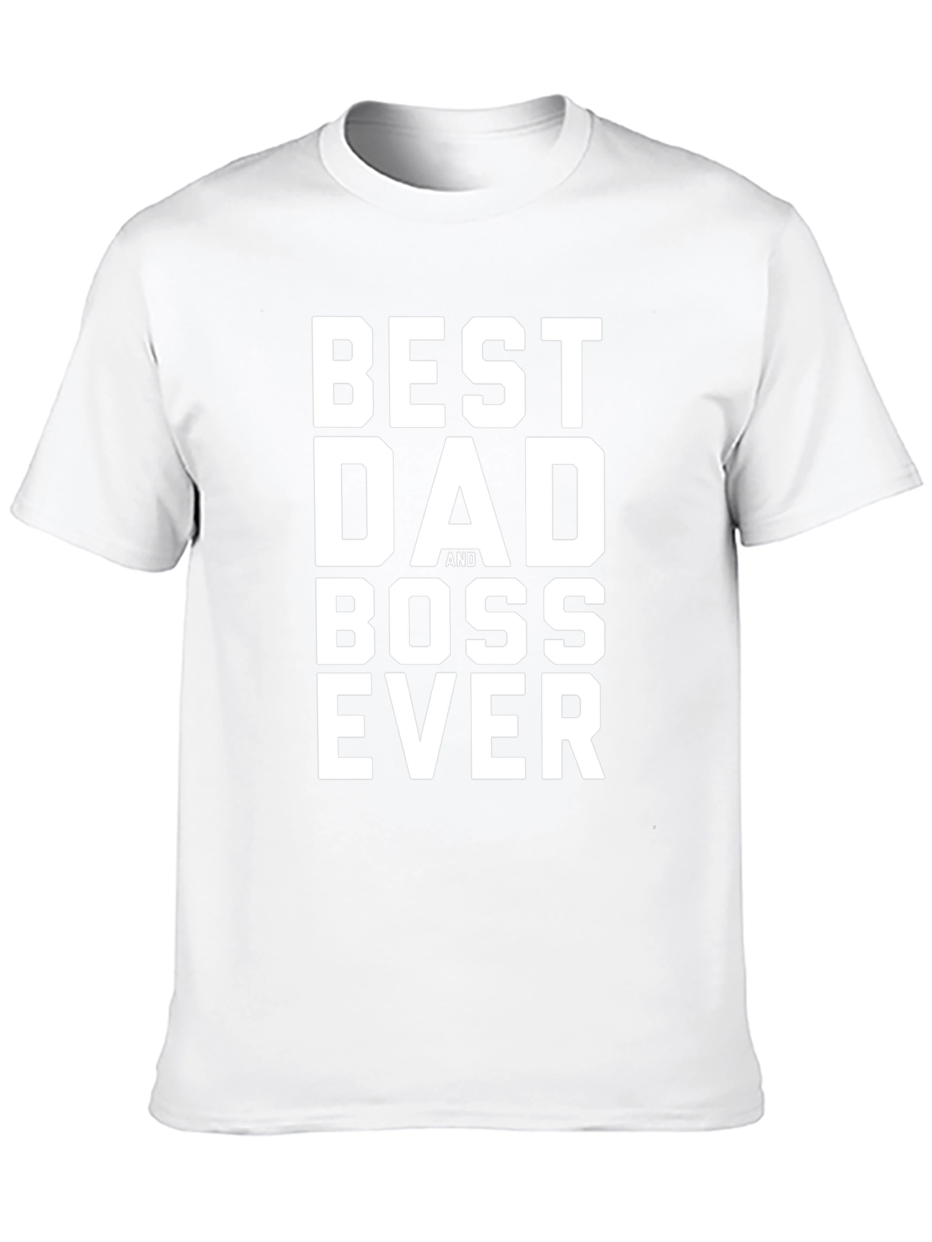 Best Dad and Boss Ever - Mens Black T-Shirt
