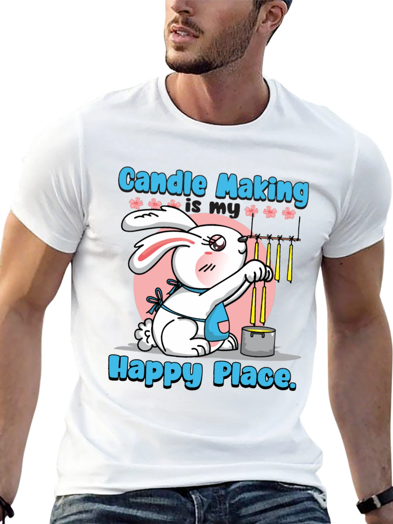 Candle Making Bunny T-Shirt - Craft Lover Tee