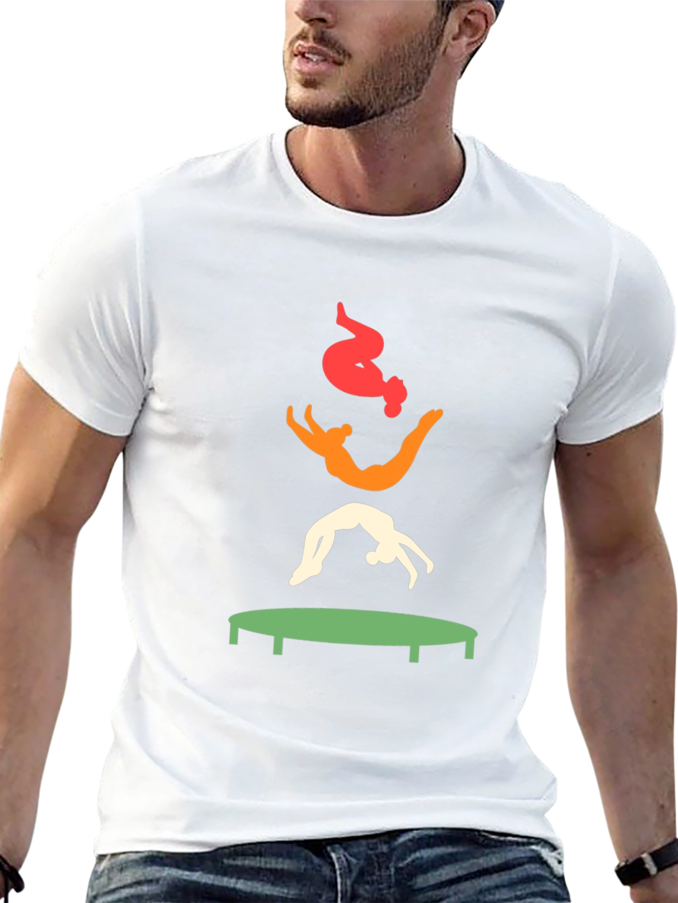 Gymnast Trampoline Graphic Tee