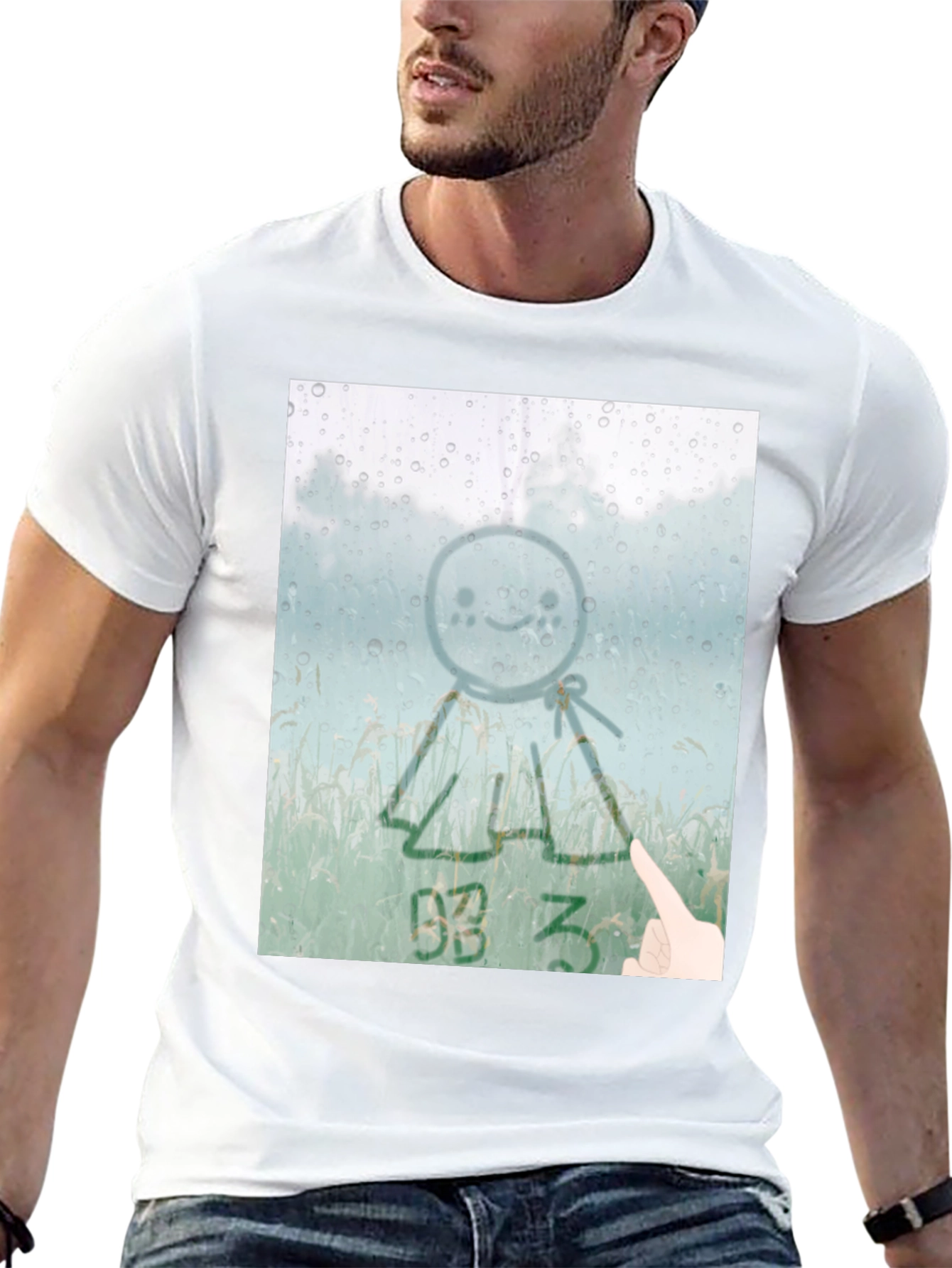 Sunshine Doll Graphic Tee - Black Cotton T-Shirt