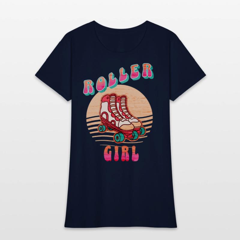 Retro Rollerskates 80's Skating Girl