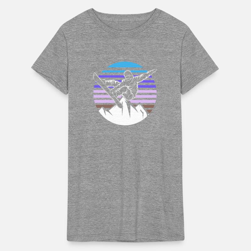 Retro Snowboard Snowboarder