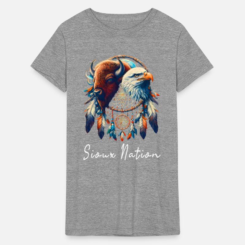 Sioux Nation Eagle Bison Dreamcatcher T-Shirt