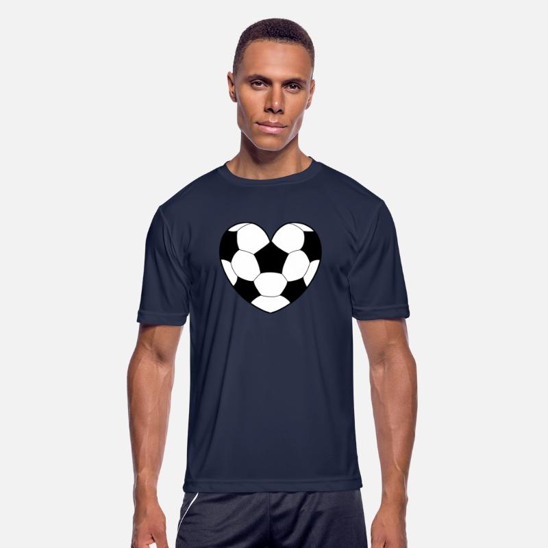 Soccer Ball Pattern Love Heart