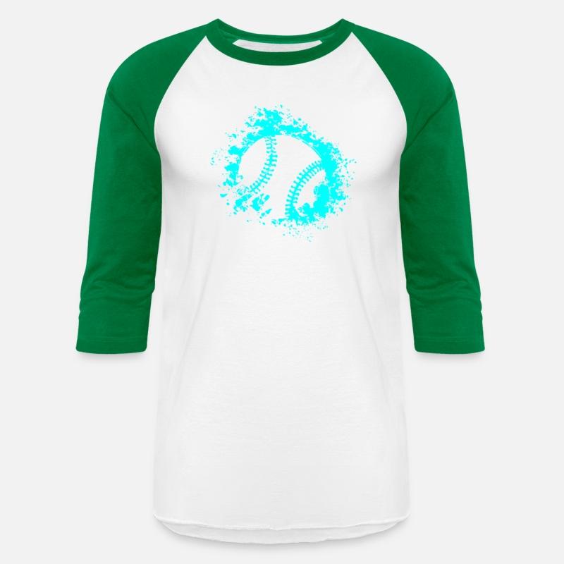 Softball Distressed Ball Teal Black