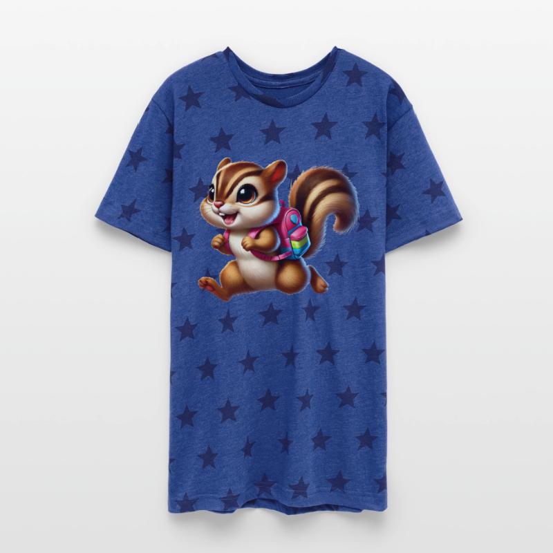 Start of school with chipmunks for school beginner