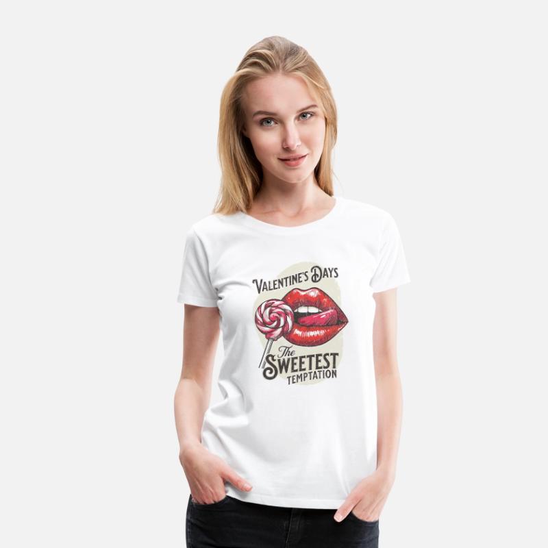 Sweet Temptation Retro Valentine Lips Design