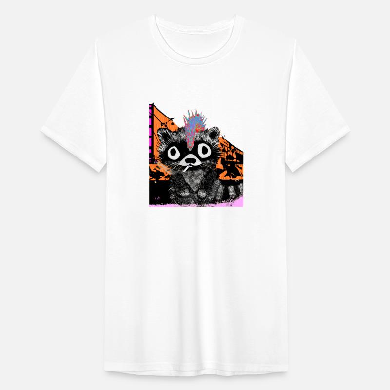 Trash Panda Raccoon Rainbow Mohawk Smoker
