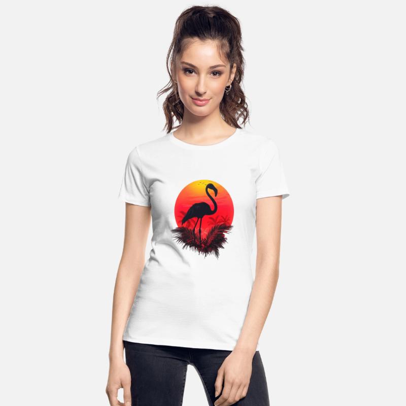 Tropical Sunset Flamingo Silhouette