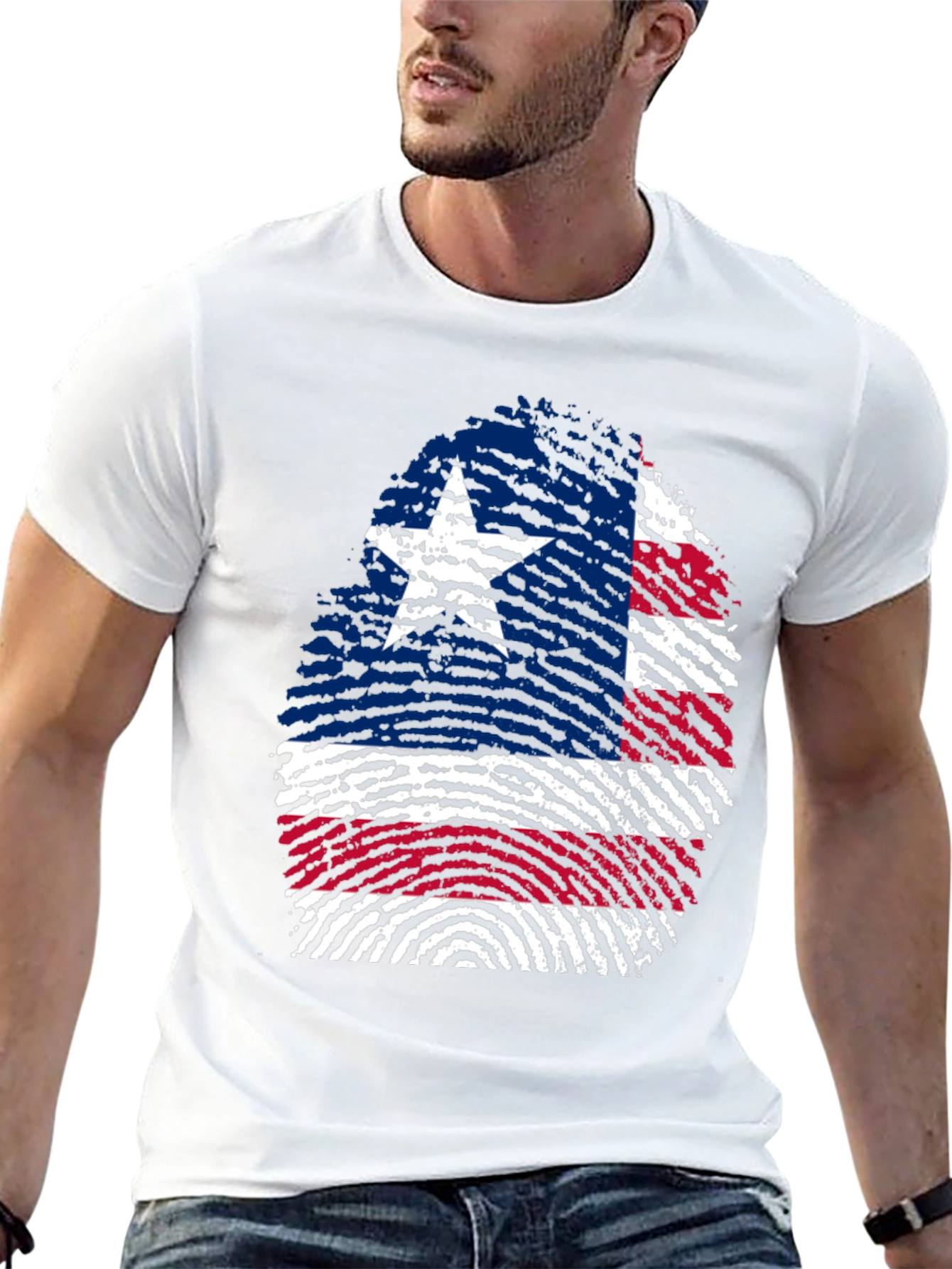 Texas Flag Fingerprint T-Shirt