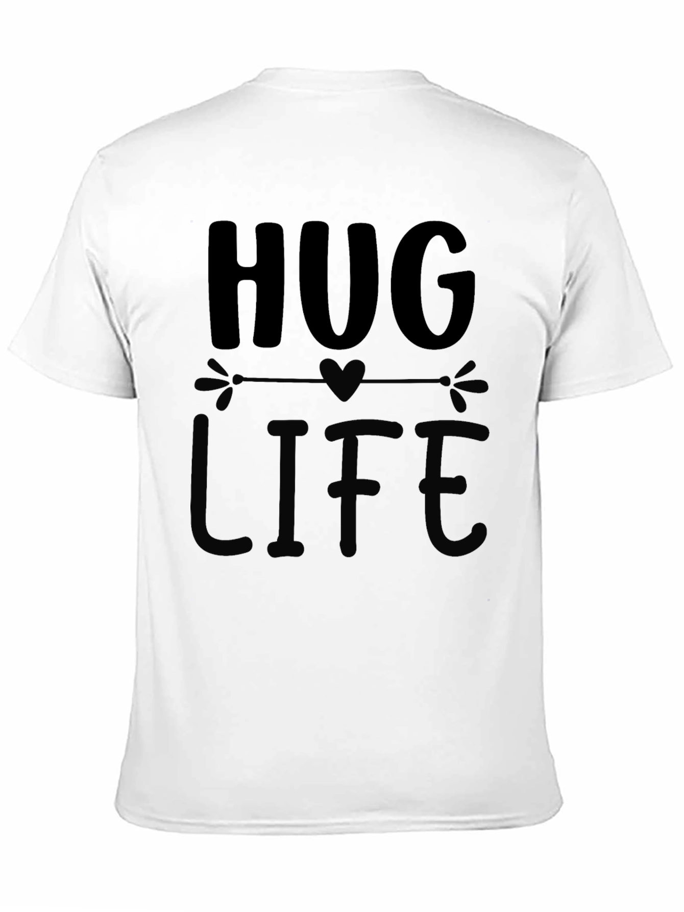 Hug Life Black Graphic Tee