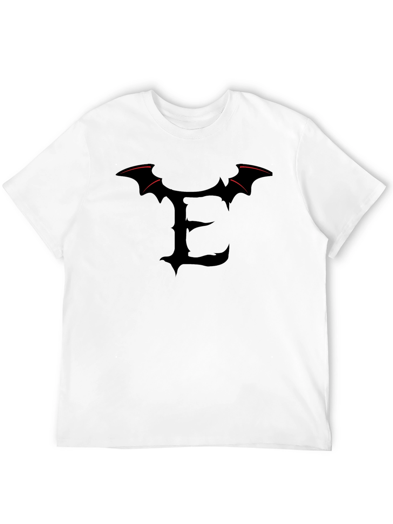 Bat Wing E Initial T-Shirt