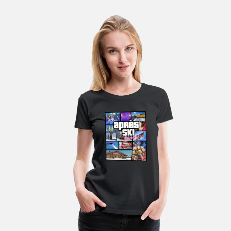 USA Apres Ski Comic Style Design