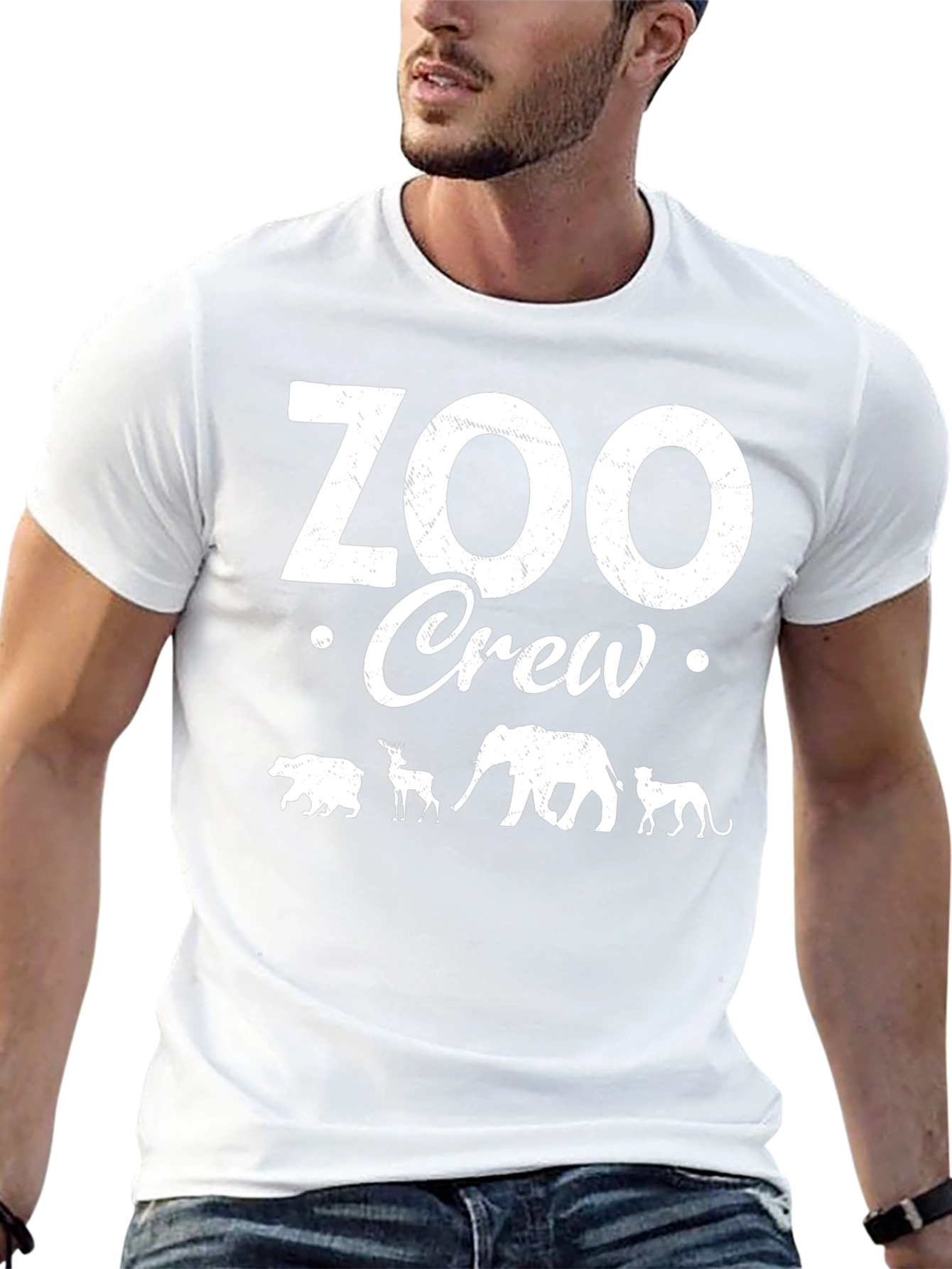 Zoo Crew T-Shirt: Animal Silhouette Design