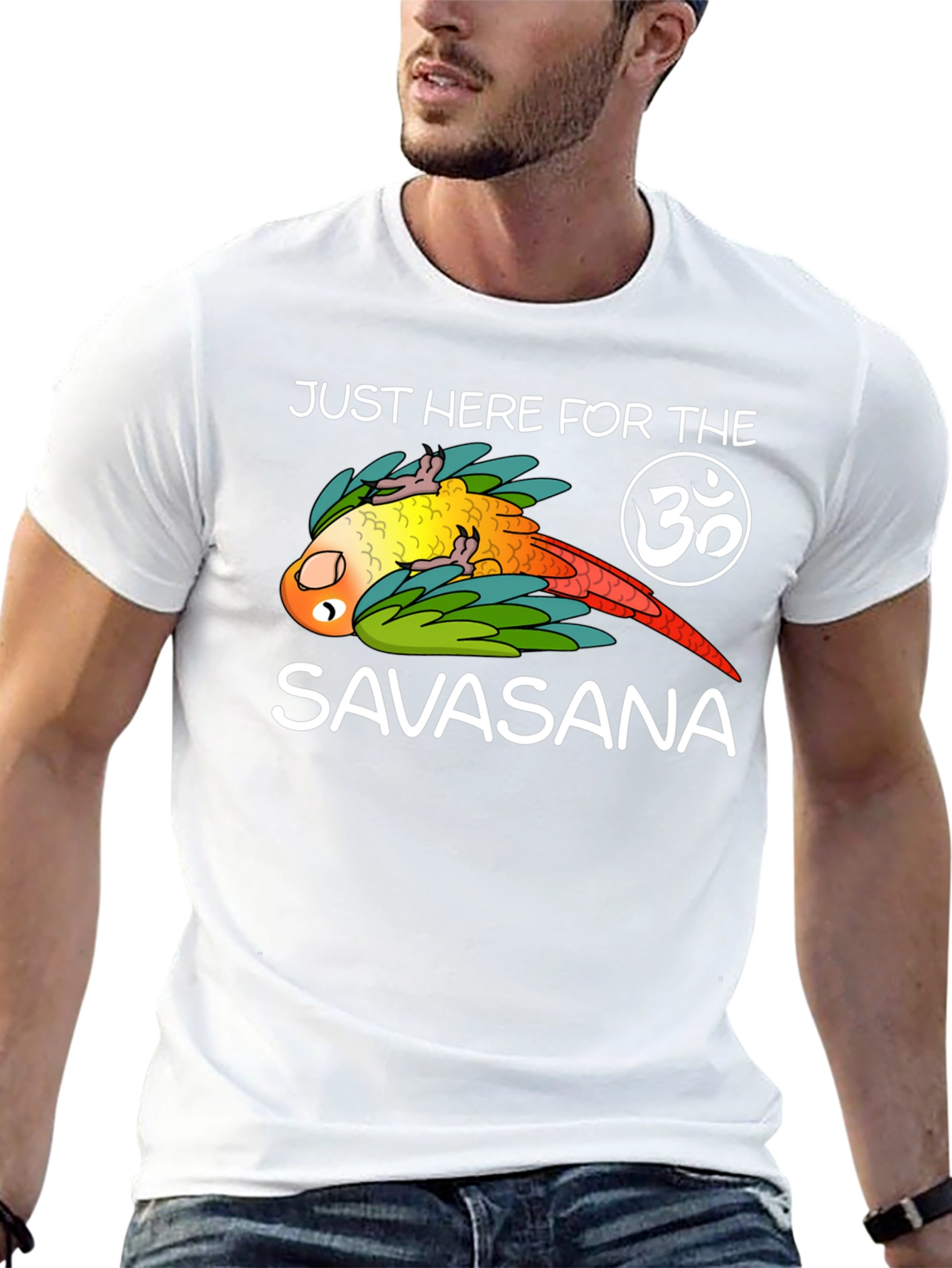 Just Here For Savasana Yoga T-Shirt