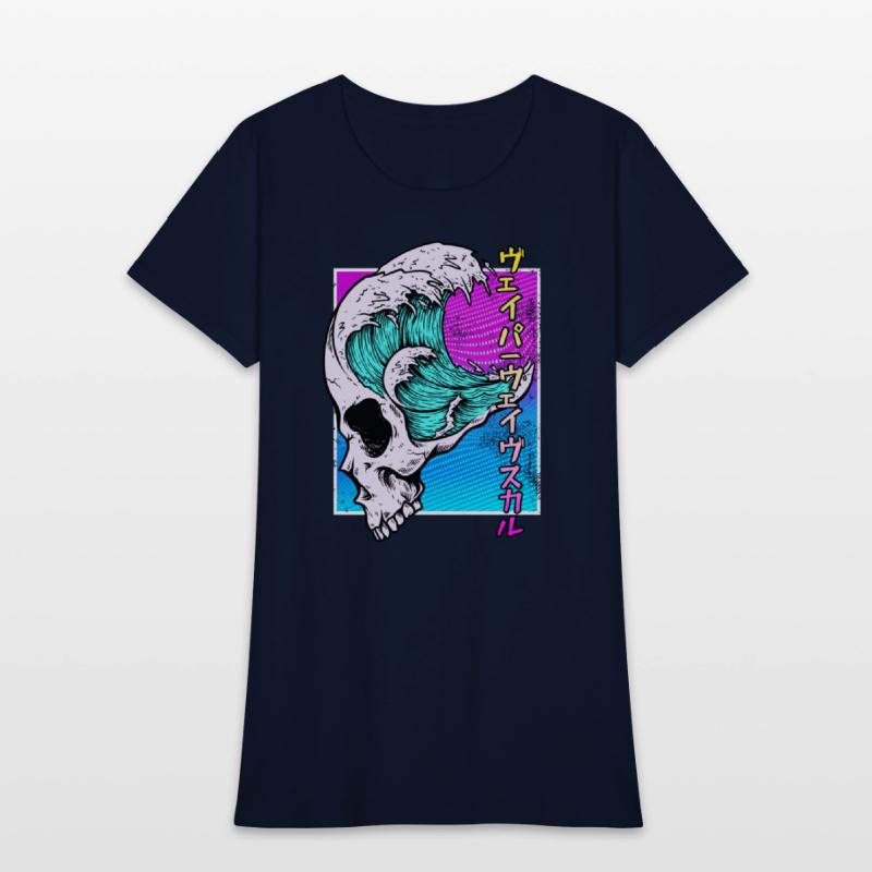 Vaporwave Aesthetic Retro Skull Vaporwave Geometry