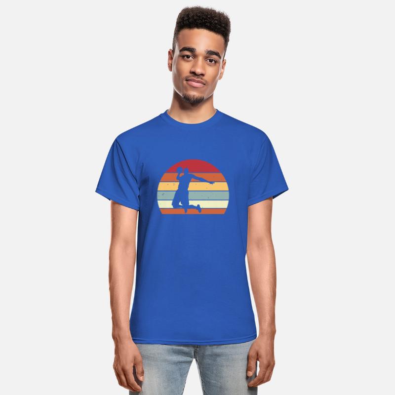 Vintage Retro Basketball Dunk Silhouette