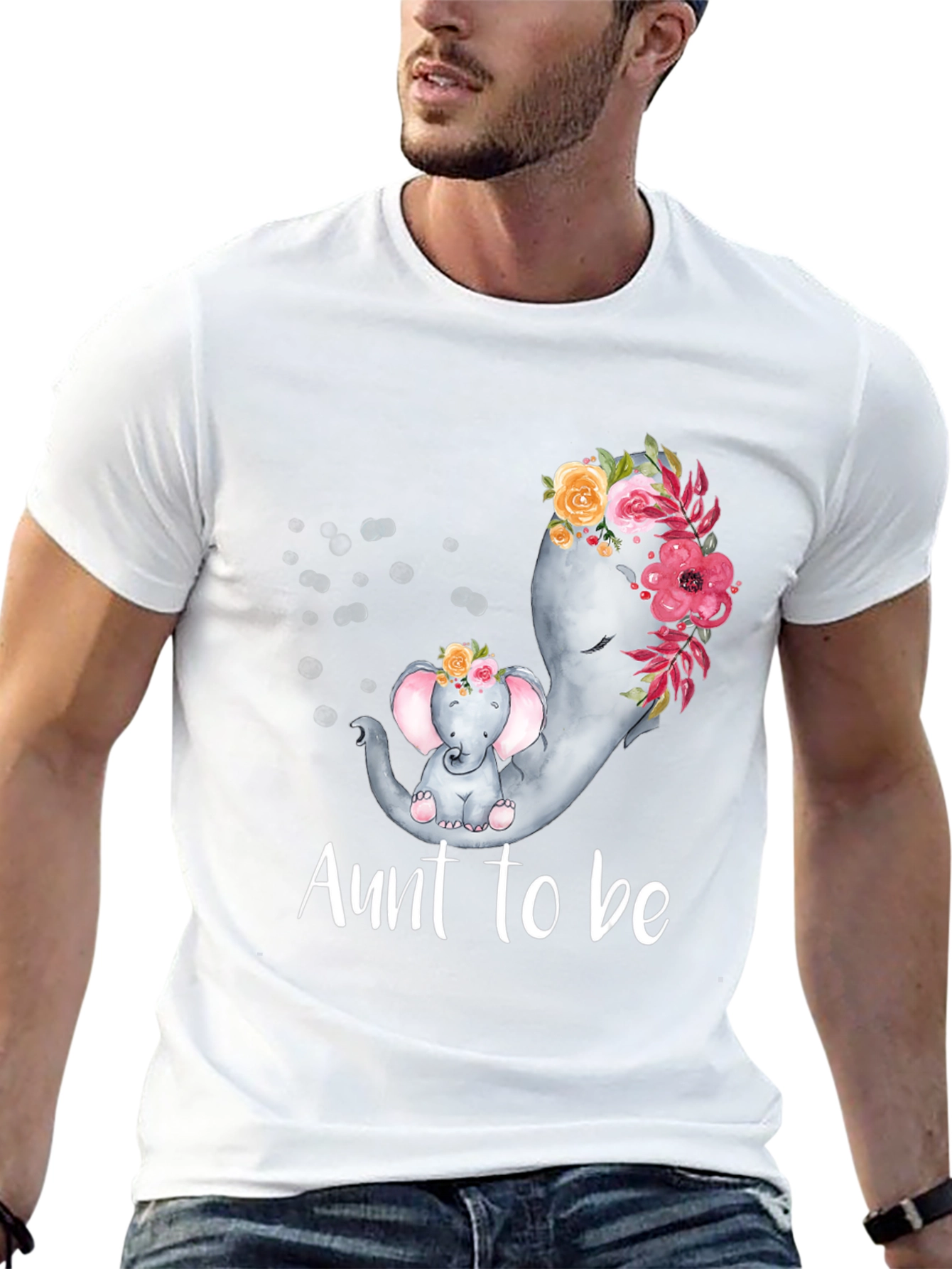 Aunt to Be Elephant T-Shirt